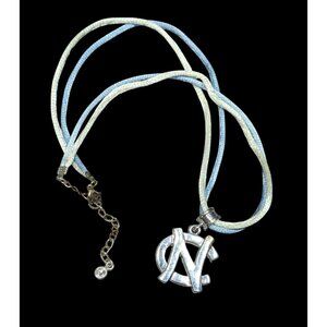 North Carolina State Blue And Silver Tone Pendant Necklace